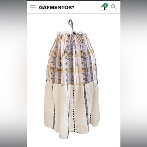 Ace and Jig Voyage Tiered Skirt in Market Print